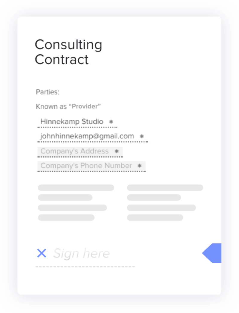 Marketing consultant contract templates